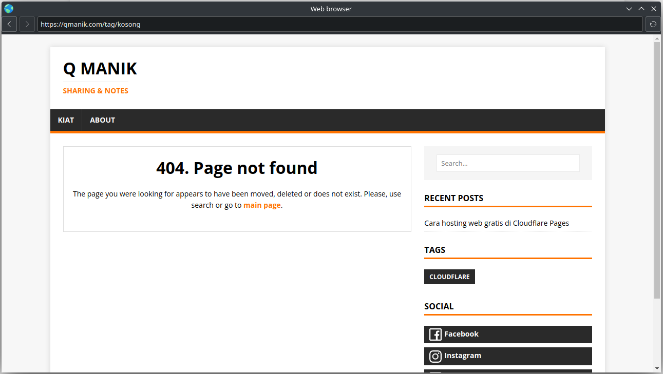 Mengarahkan error document 404 ke halaman index di server Apache